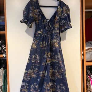 Hill House Navy Floral Ophelia Dress